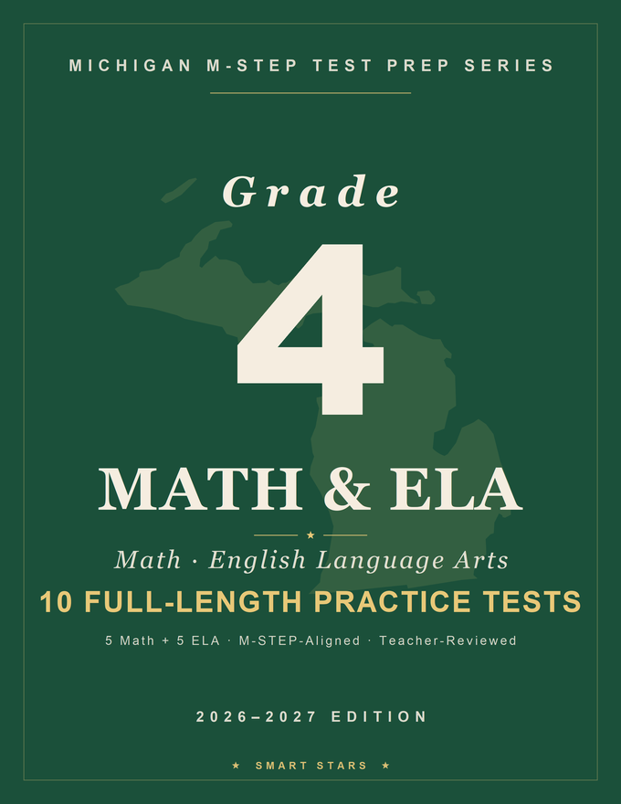 Michigan M-STEP Grade 4 Math & English Practice Tests