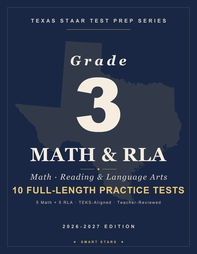 Texas STAAR Grade 3 Math & English Practice Tests