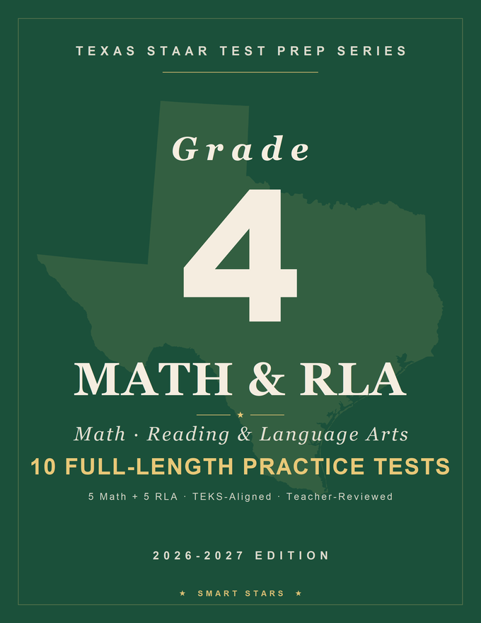 Texas STAAR Grade 4 Math & English Practice Tests