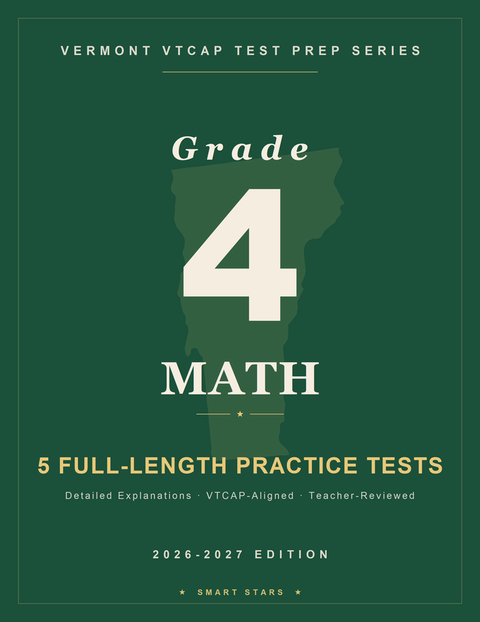 Vermont VTCAP Grade 4 Math Practice Tests