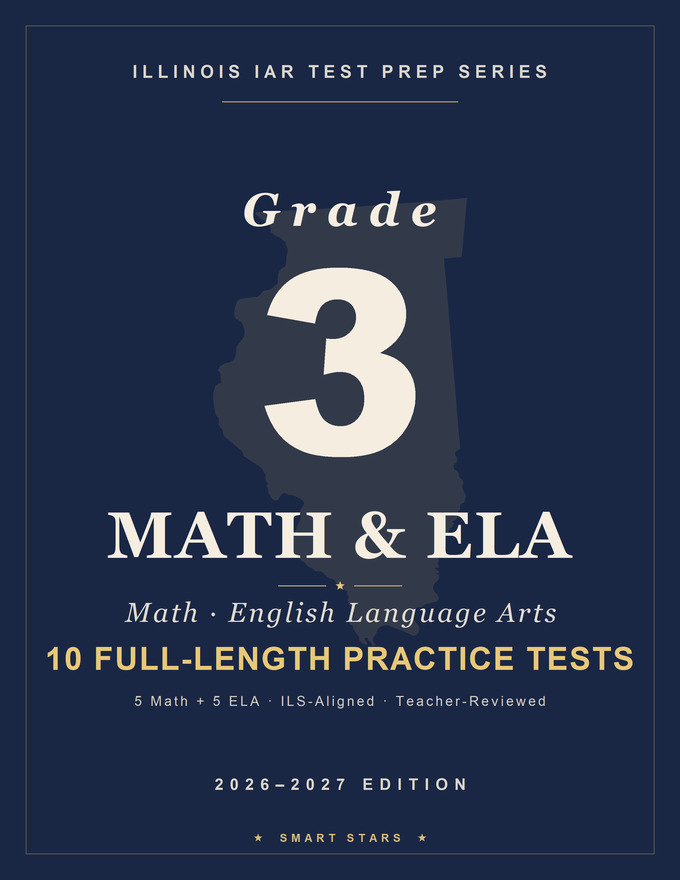 Illinois IAR Grade 3 Math & English Practice Tests
