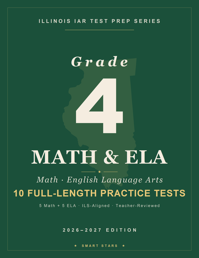 Illinois IAR Grade 4 Math & English Practice Tests
