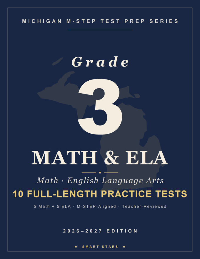 Michigan M-STEP Grade 3 Math & English Practice Tests
