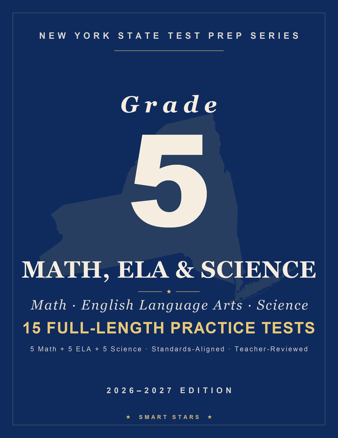 New York NYSTP Grade 5 Math & English & Science Practice Tests