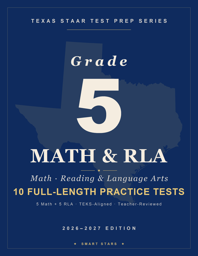 Texas STAAR Grade 5 Math & English Practice Tests