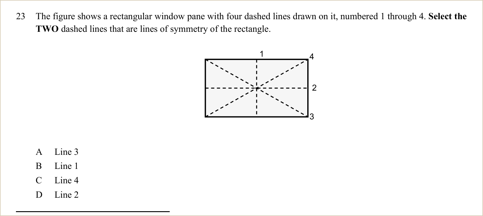 A second question and its figure, shown large