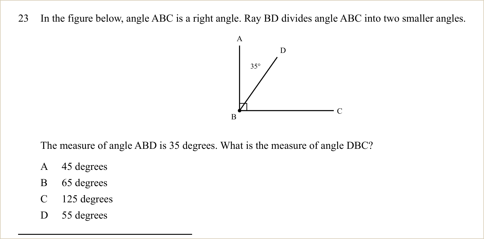 A second question and its figure, shown large