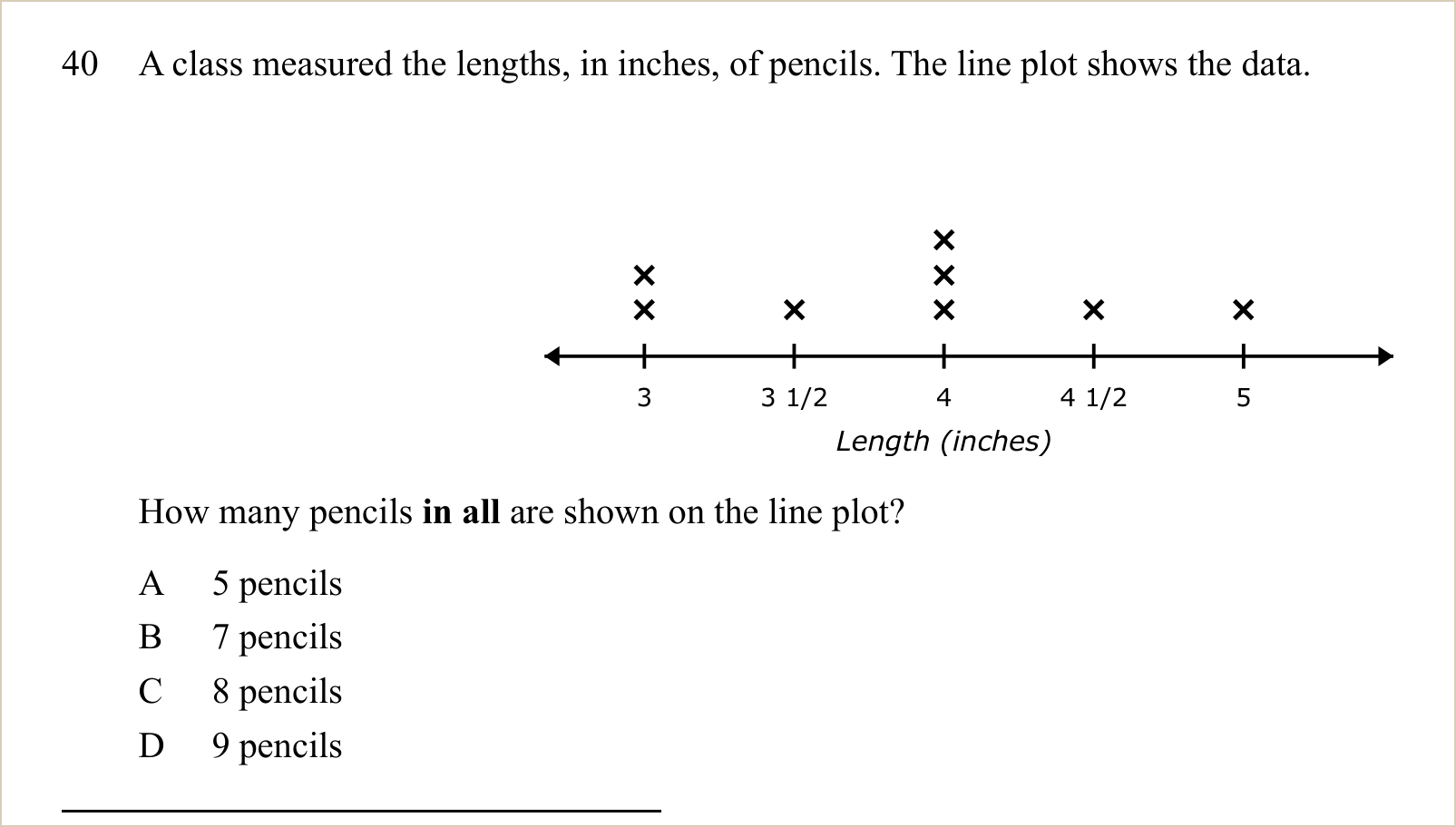 A question and its figure from Ohio OST Grade 4 Math Practice Tests