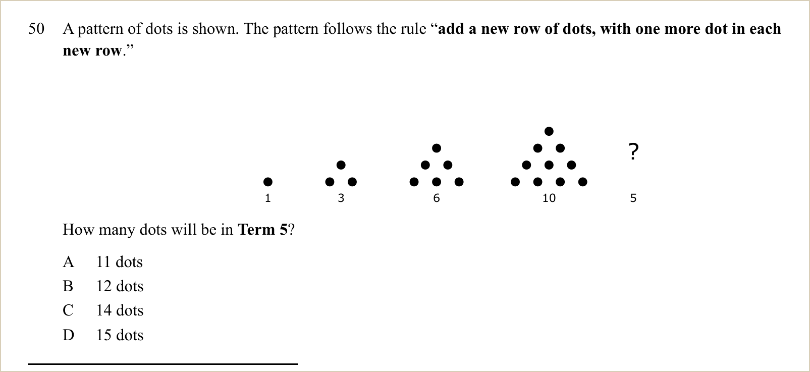 A second question and its figure, shown large