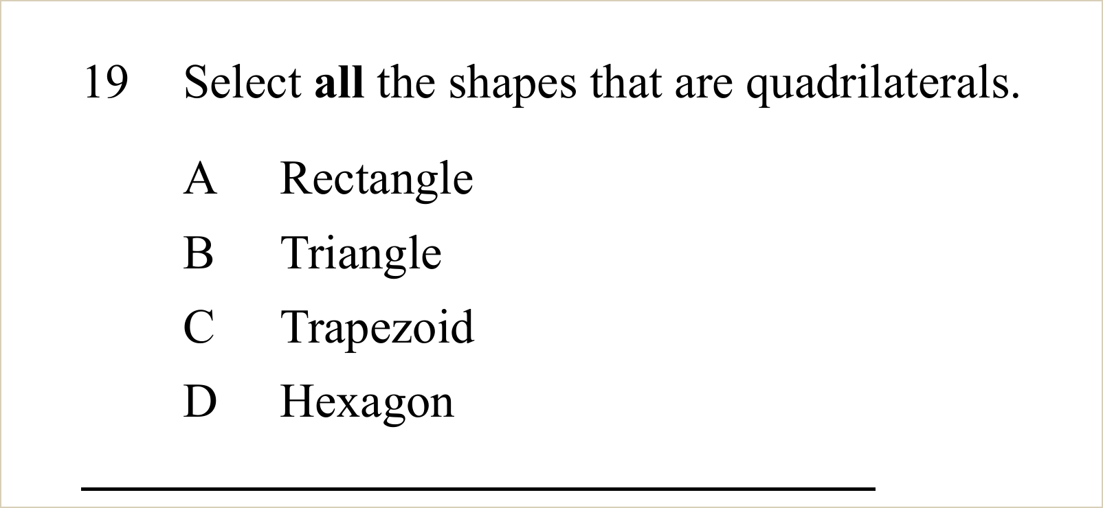 A question and its figure, shown large